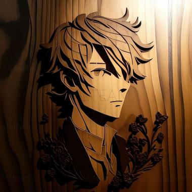 3D model Mamoru Miyano from Bungo Stray Dogs (STL)